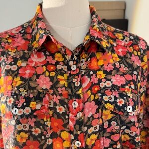 Sundance, Floral Bougainvillea Cotton blouse, Size S